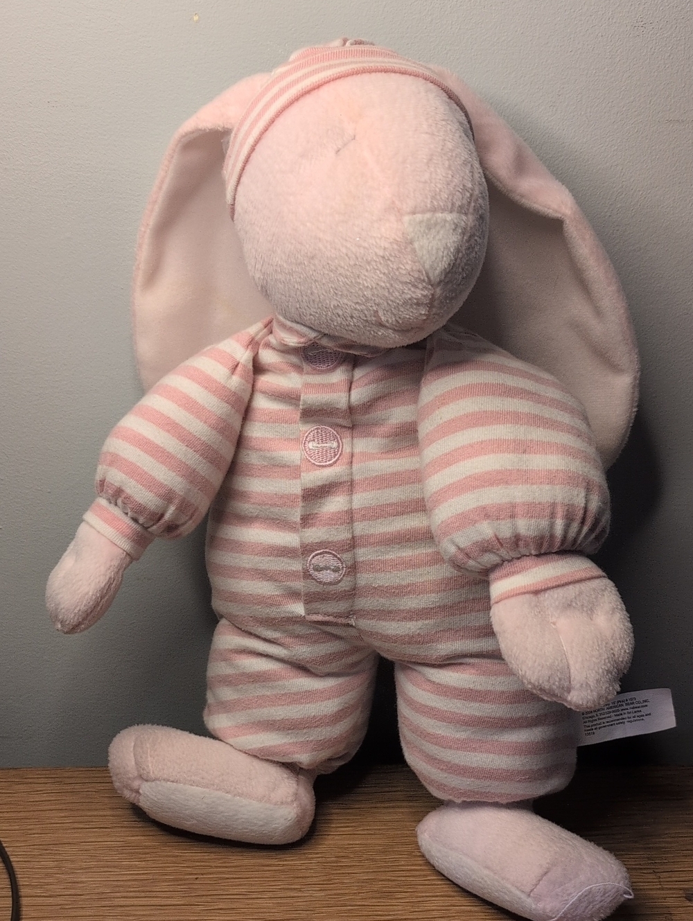 North American Bear Company Sleepyhead Bunny And Pink And Off-white.